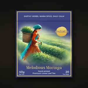 Moringa loose leaf tea bags, pack