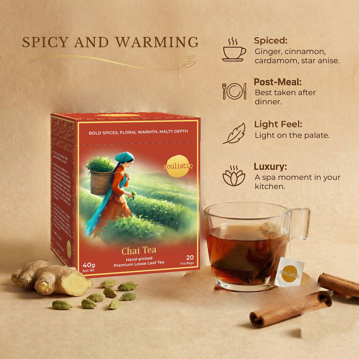 SoulistiQ Chai Tea — story