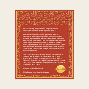 Chai loose leaf tea bags, side of pack