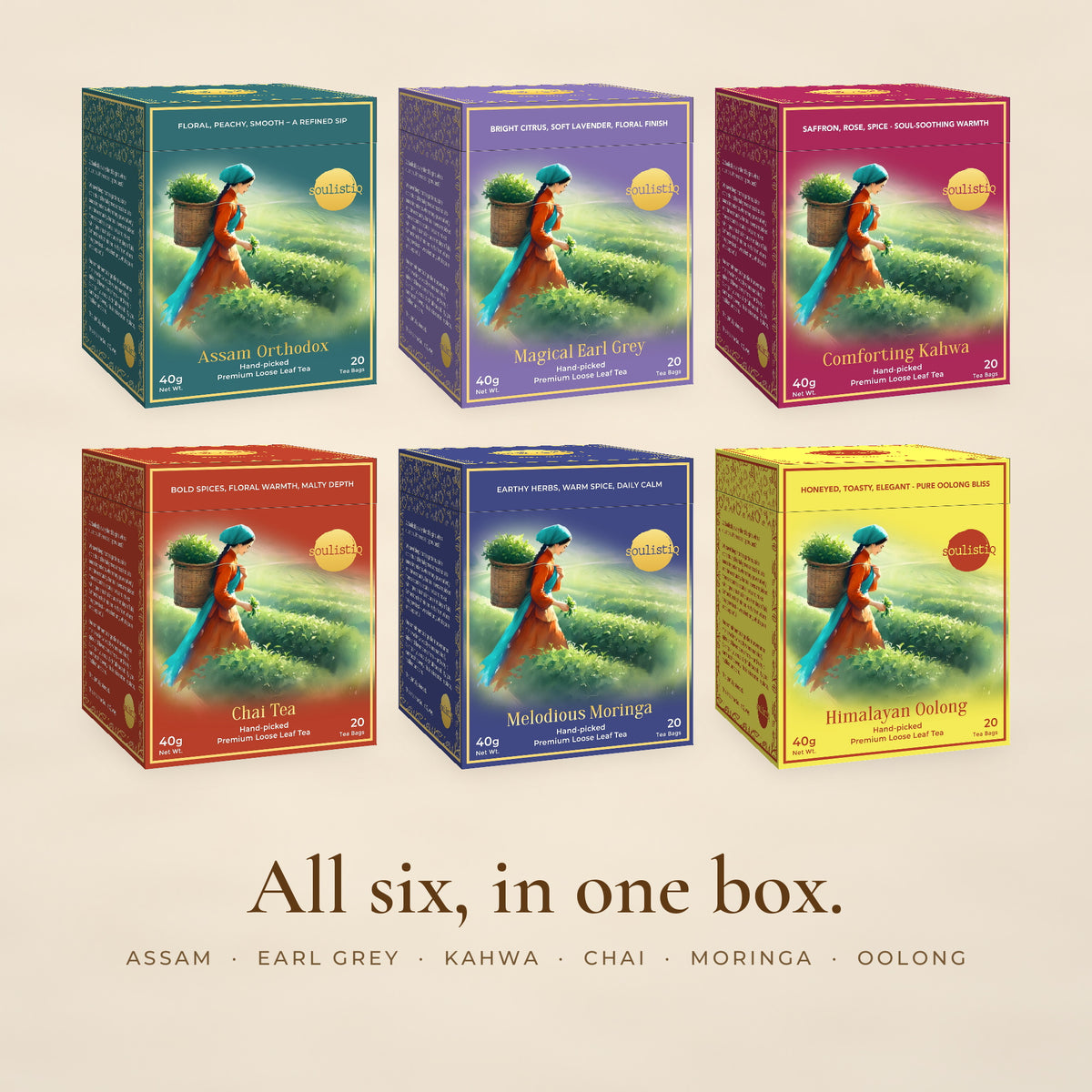 SoulistiQ — all six teas