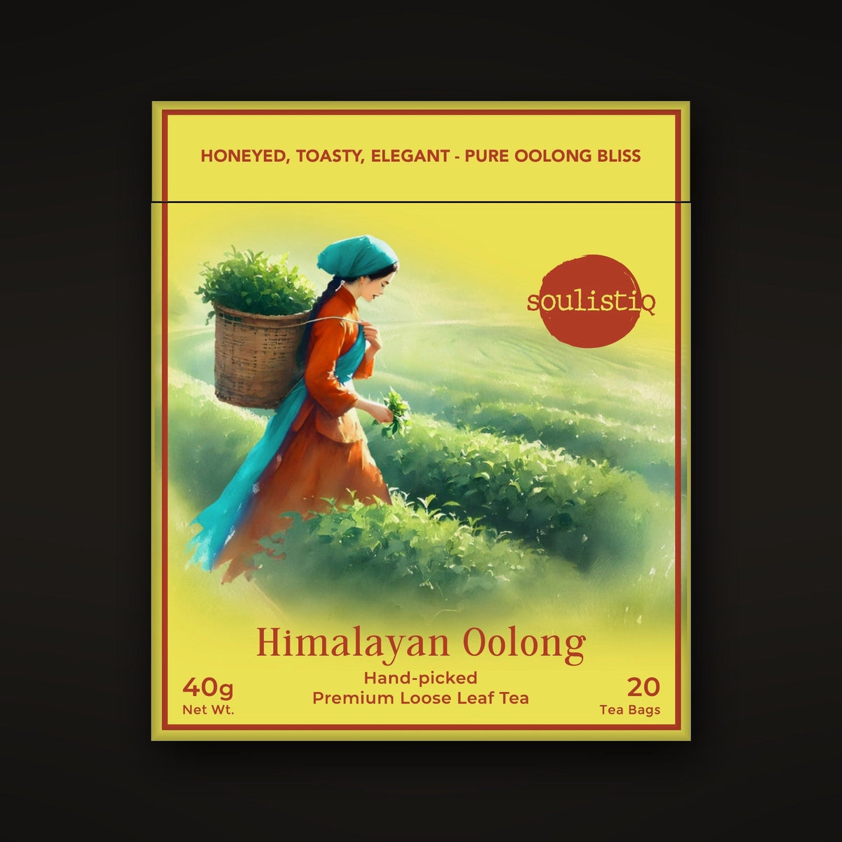 Oolong loose leaf tea bags, pack